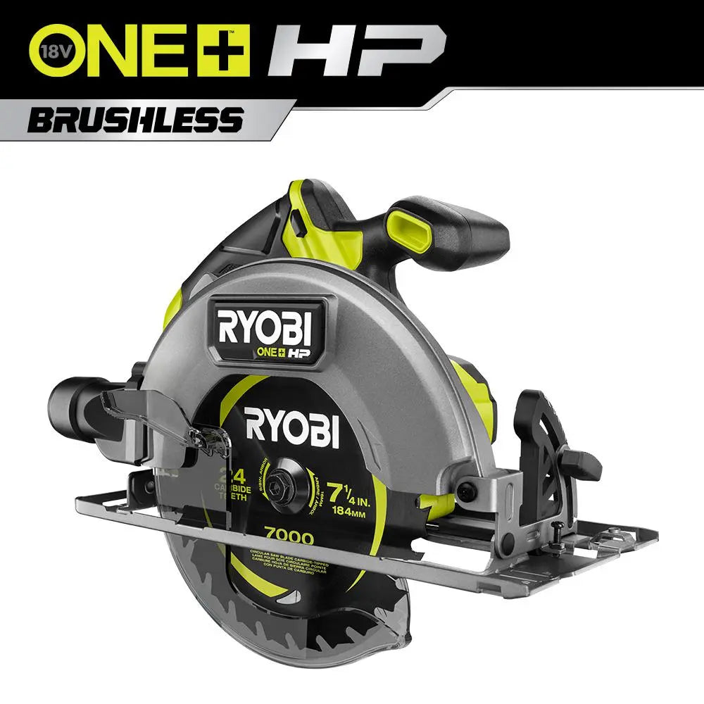Open Box -  RYOBI ONE+ HP 18V Brushless Cordless 7-1/4 in. Circular Saw (Tool Only) RYOBIBullseye Deals