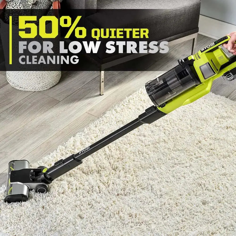 Open Box - RYOBI ONE+ HP 18V Brushless Cordless Pet Stick Vacuum Cleaner Kit with 4.0 Ah HIGH PERFORMANCE Battery and Charger RYOBIBullseye Deals
