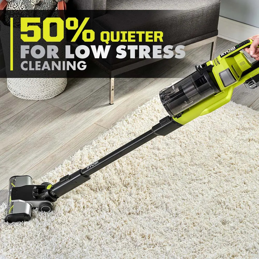 Open Box -  RYOBI ONE+ HP 18V Brushless Cordless Pet Stick Vacuum Cleaner Kit with 4.0 Ah HIGH PERFORMANCE Battery and Charger RYOBIBullseye Deals