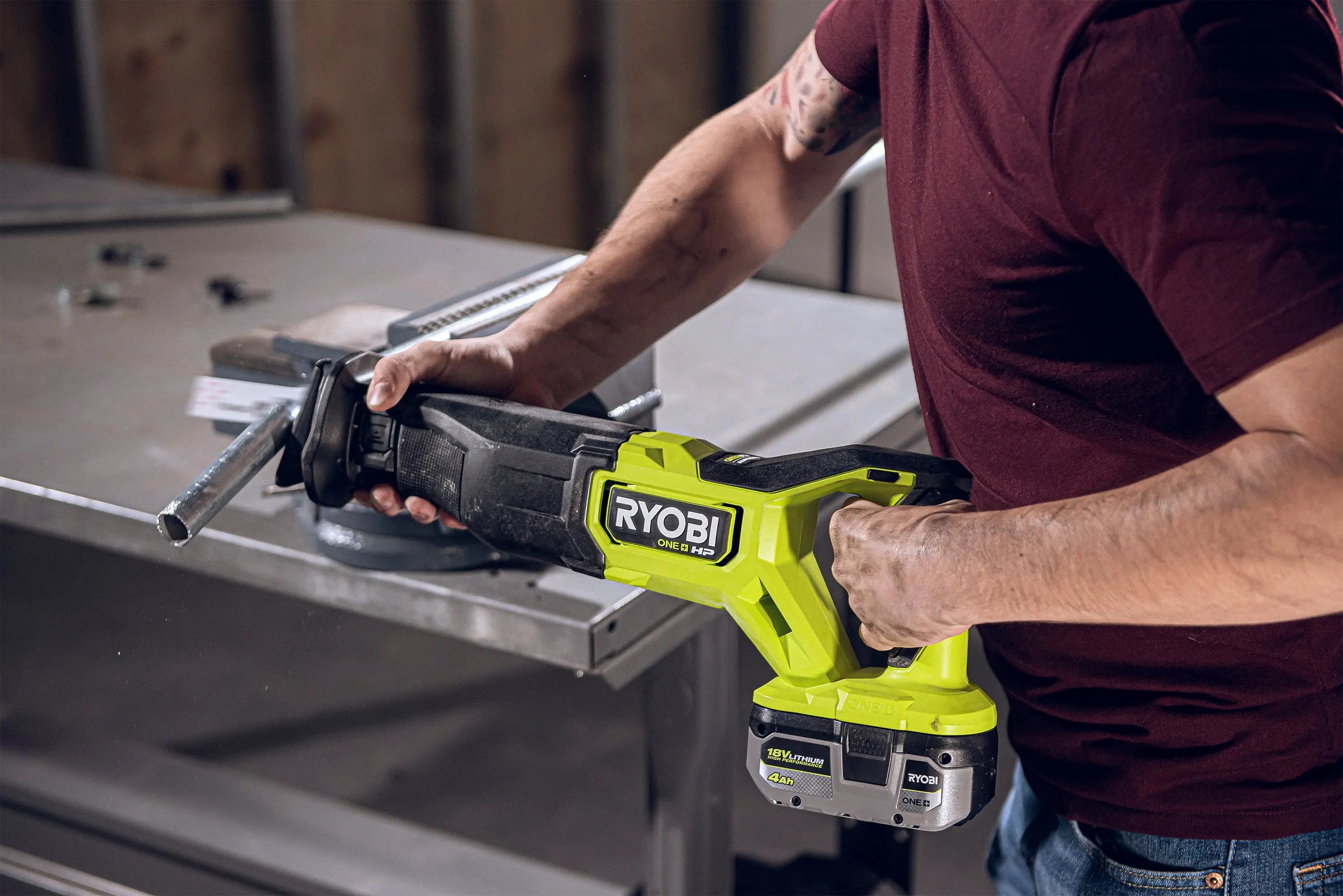 Open Box -  RYOBI ONE+ HP 18V Brushless Cordless Reciprocating Saw (Tool Only) RYOBIBullseye Deals