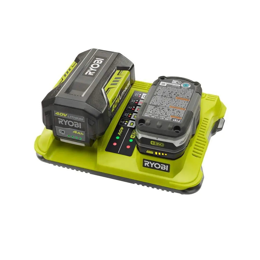 Open Box -  RYOBI ONE+ Lithium-Ion Dual Platform Charger for 18-V ONE+ and 40-Volt Batteries RYOBIBullseye Deals