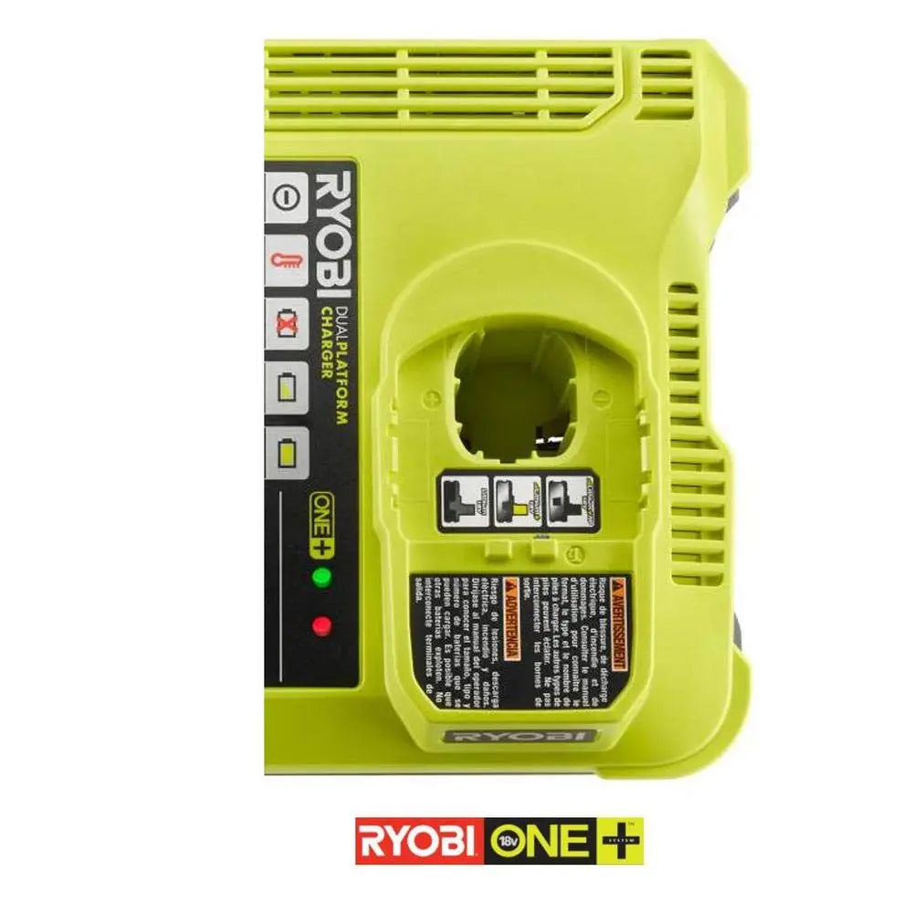 RYOBI ONE+ Lithium-Ion Dual Platform Charger for 18-V ONE+ and 40-Volt ...