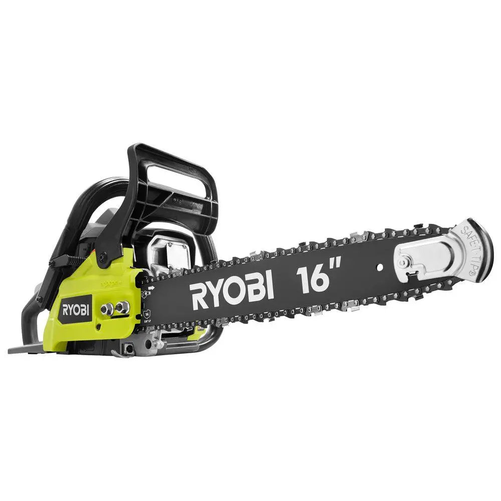 Open Box -  RYOBI RY3716 16 in. 37cc 2-Cycle Gas Chainsaw with Heavy-Duty Case RYOBIBullseye Deals