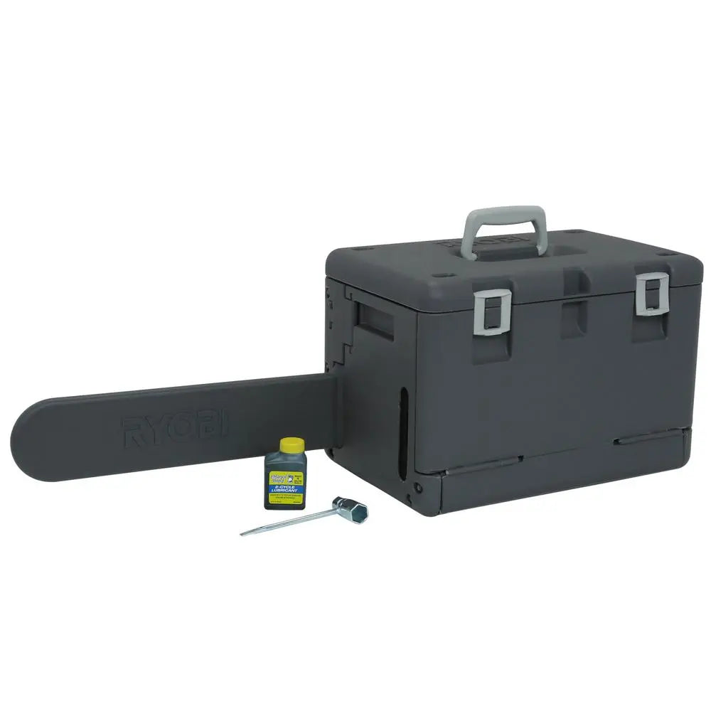 Open Box -  RYOBI RY3716 16 in. 37cc 2-Cycle Gas Chainsaw with Heavy-Duty Case RYOBIBullseye Deals
