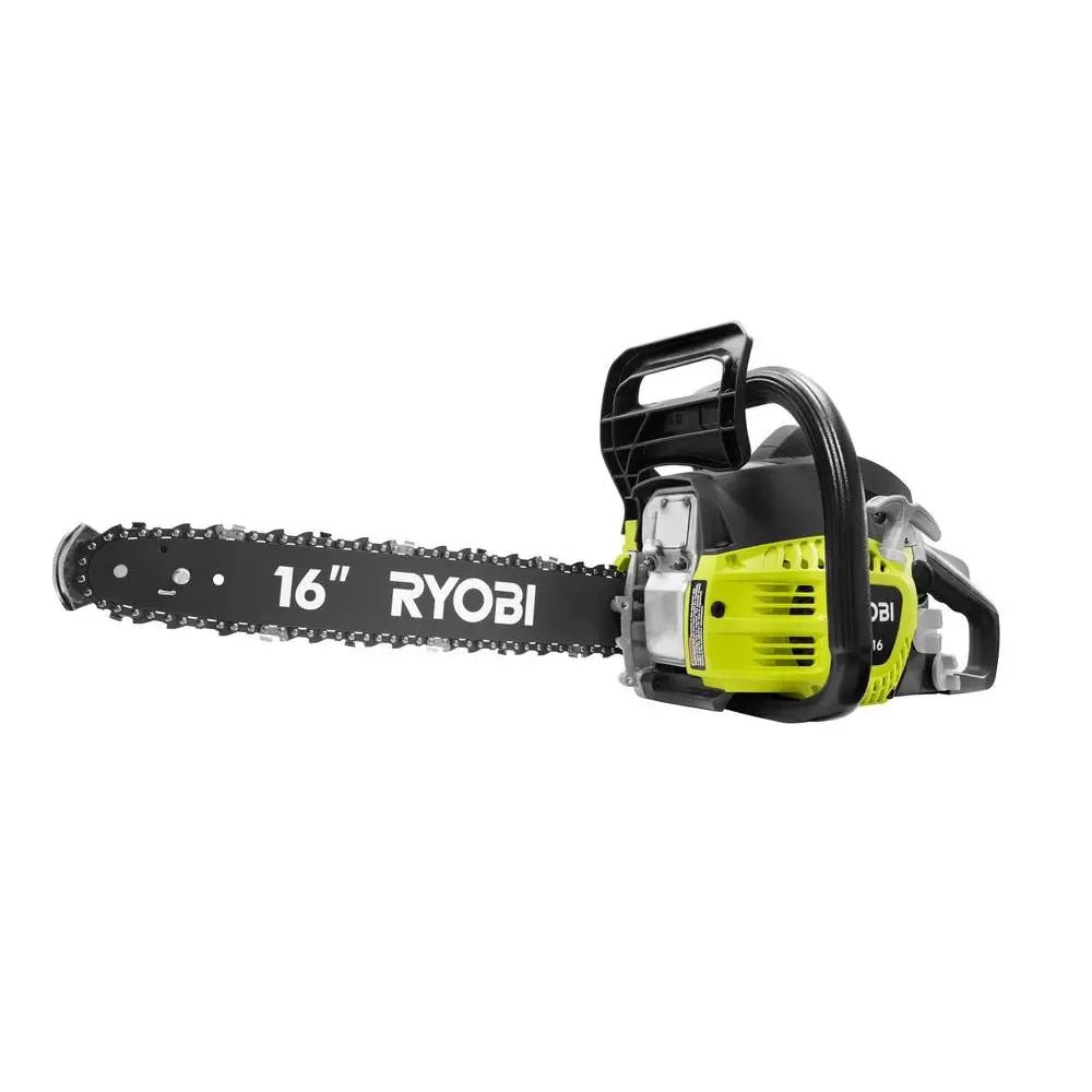 Open Box -  RYOBI RY3716 16 in. 37cc 2-Cycle Gas Chainsaw with Heavy-Duty Case RYOBIBullseye Deals