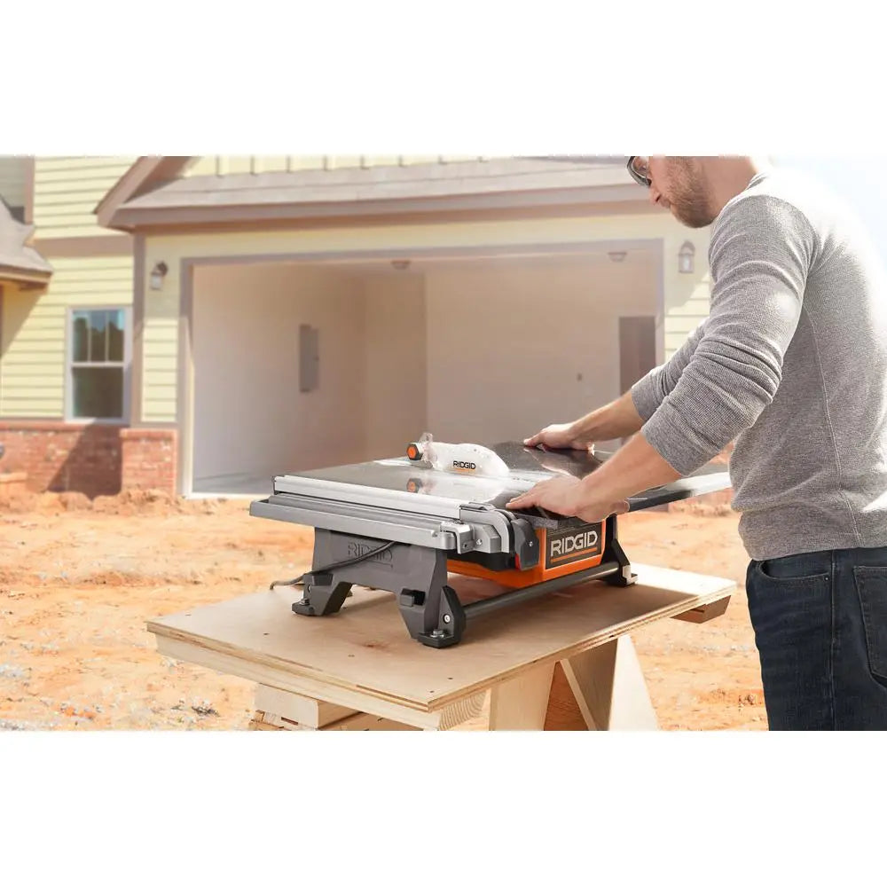 Open Box -  Ridgid 6.5 Amp Corded 7 in. Table Top Wet Tile Saw RIDGIDBullseye Deals