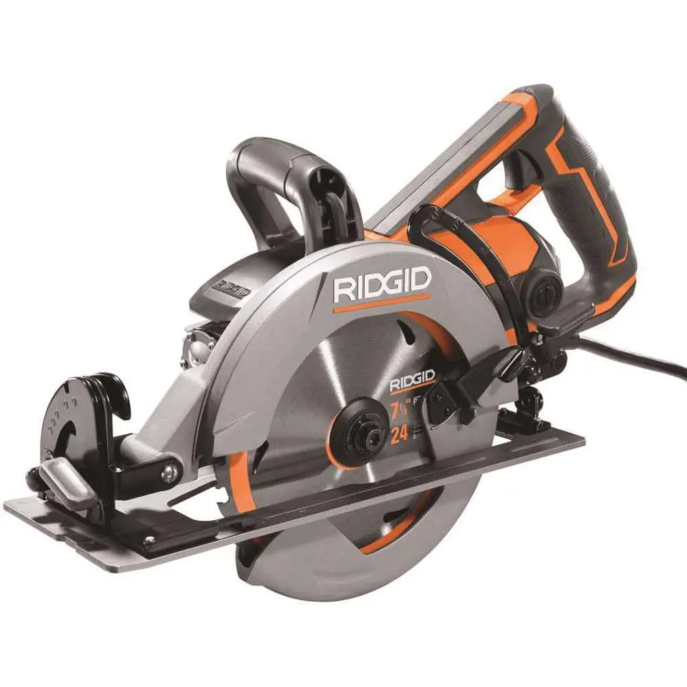 Open Box - Rigid R32104 Thrucool 15 Amp 7-1/4 Inch Worm Drive Circular Saw with Cast Aluminum Base RIDGIDBullseye Deals