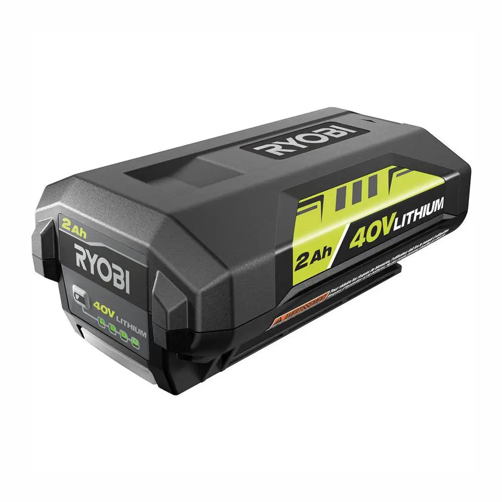 Open Box -  Ryobi 1003-966-407 40 Volt 2.0 Ah Lithium-Ion Slide  Battery with On-Board LED Fueal Gague RyobiBullseye Deals