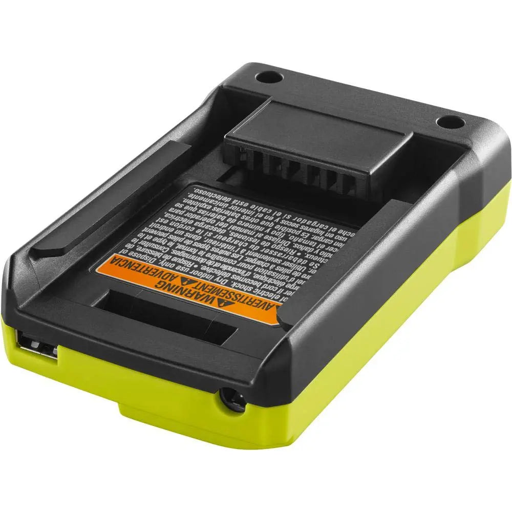 Open Box -  Ryobi 1004-040-931 40 Volt Compact Wired Lithium-Ion Battery Charger w USB Port RyobiBullseye Deals