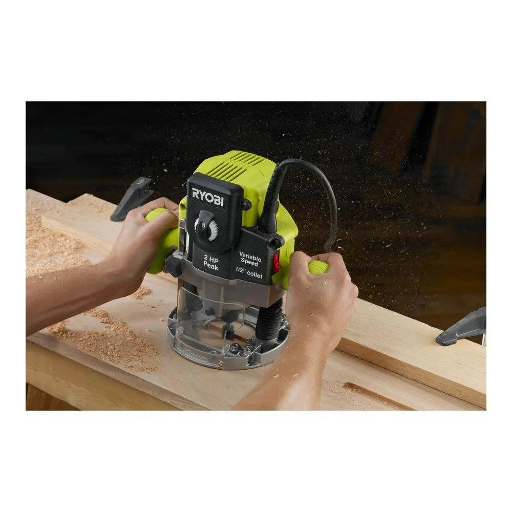 Open Box -  Ryobi 2 HP 10-Amp Plunge Base Router RYOBIBullseye Deals