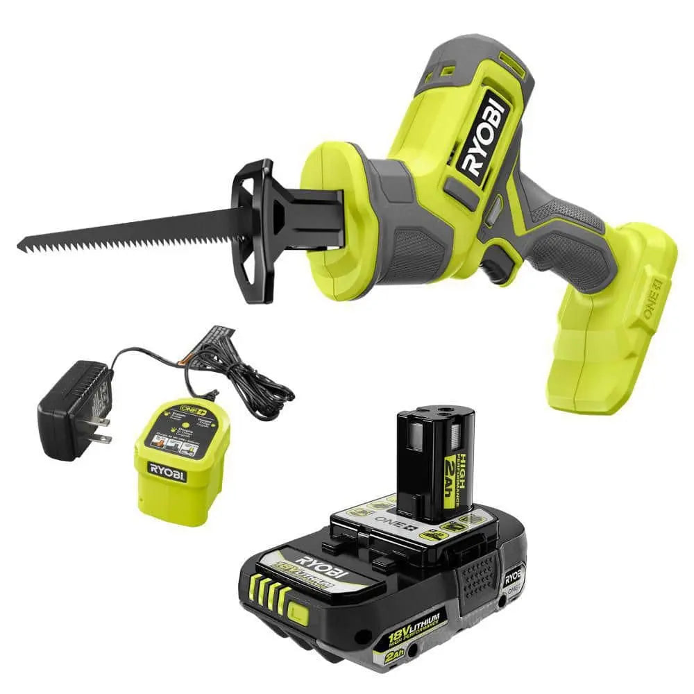 Open Box -  Ryobi ONE+ 18V Cordless One-Handed Reciprocating Saw Kit with 2 Ah Battery and Charger RYOBIBullseye Deals
