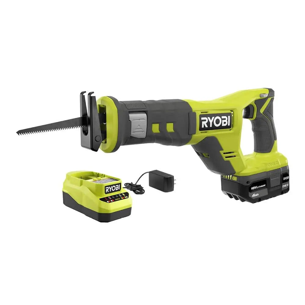 Open Box -  Ryobi ONE+ 18V Cordless Reciprocating Saw Kit with 4.0 Ah Battery and Charger RYOBIBullseye Deals