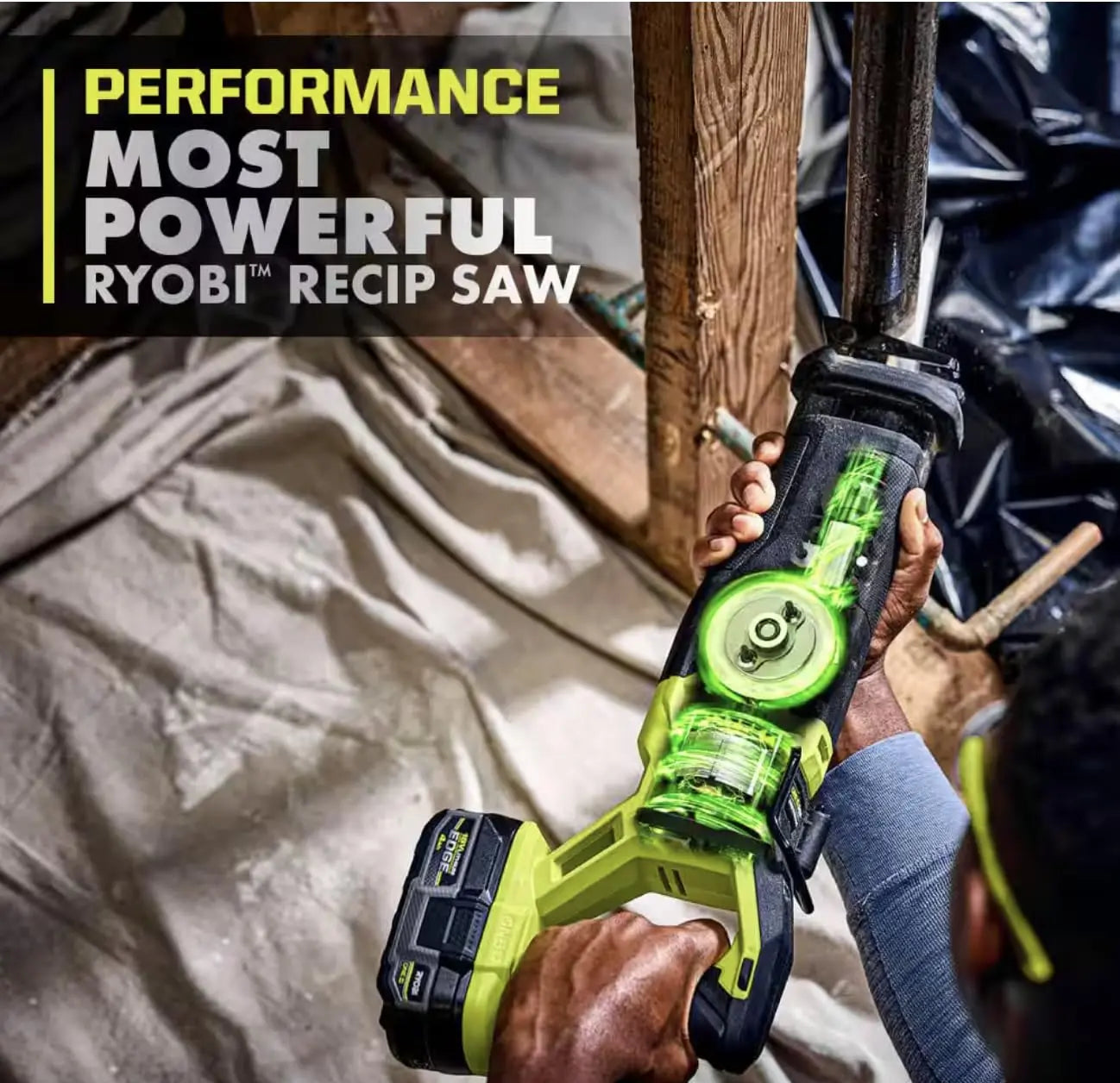 Open Box -  Ryobi ONE+ HP 18V Brushless Cordless Reciprocating Saw (Tool Only) RYOBIBullseye Deals