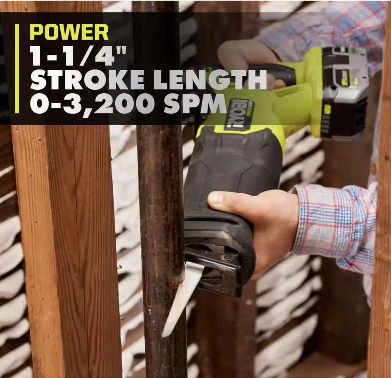 Open Box -  Ryobi ONE+ HP 18V Brushless Cordless Reciprocating Saw (Tool Only) RYOBIBullseye Deals