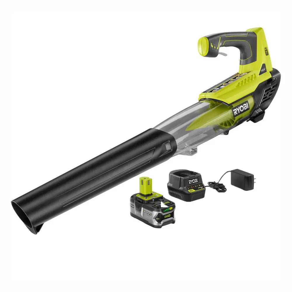 Open Box -  Ryobi P2180 ONE+ Lithium+ 100 MPH 280 CFM 18-Volt Lithium-Ion Cordless Blower RYOBI