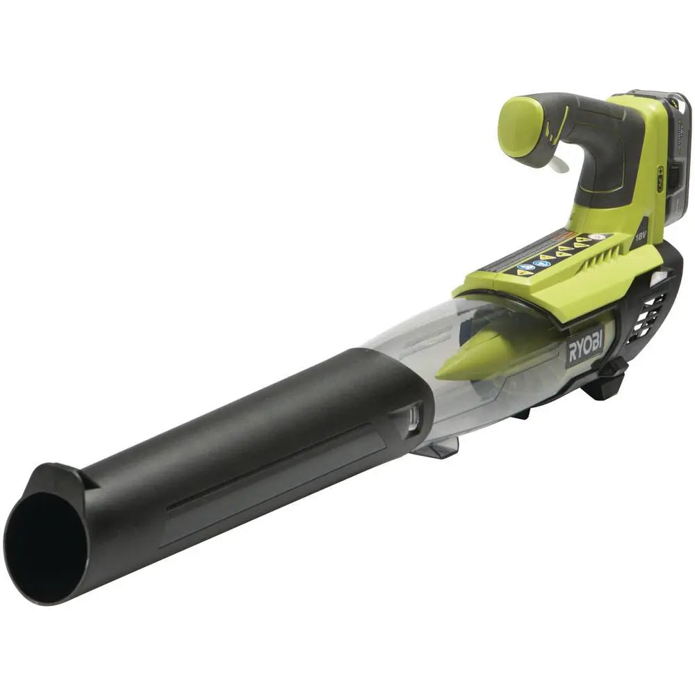 Open Box -  Ryobi P2180 ONE+ Lithium+ 100 MPH 280 CFM 18-Volt Lithium-Ion Cordless Blower RYOBI