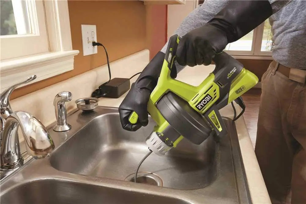 Open Box - Ryobi P4002 18-Volt ONE+ Hybrid Drain Auger (Tool Only) - Secondipity