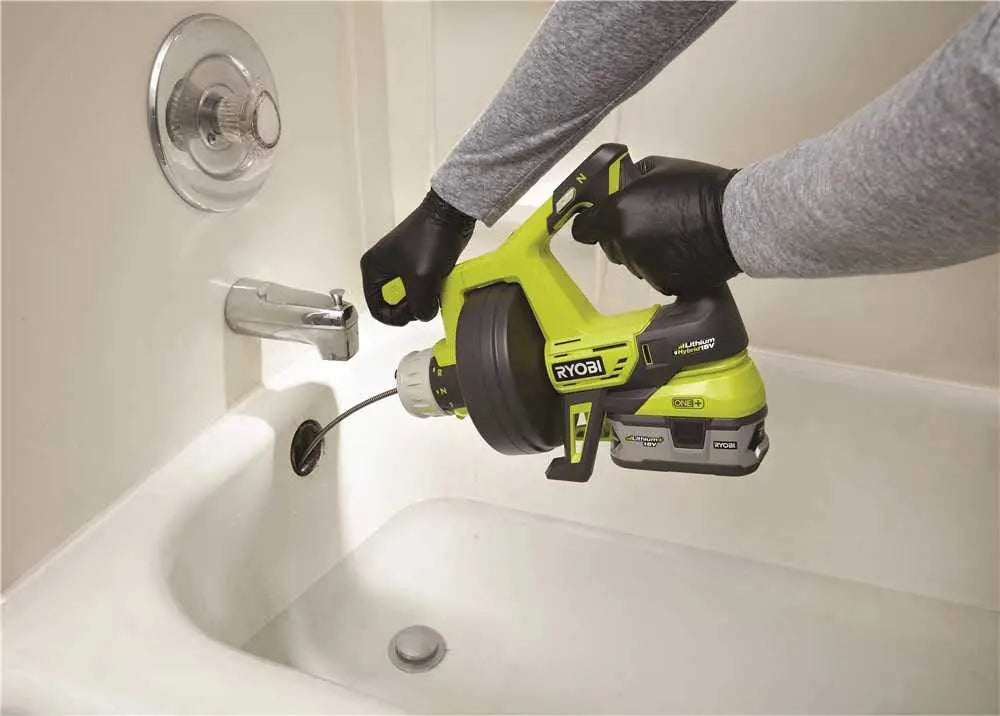 Open Box -  Ryobi P4002 18-Volt ONE+ Hybrid Drain Auger (Tool Only) - Secondipity