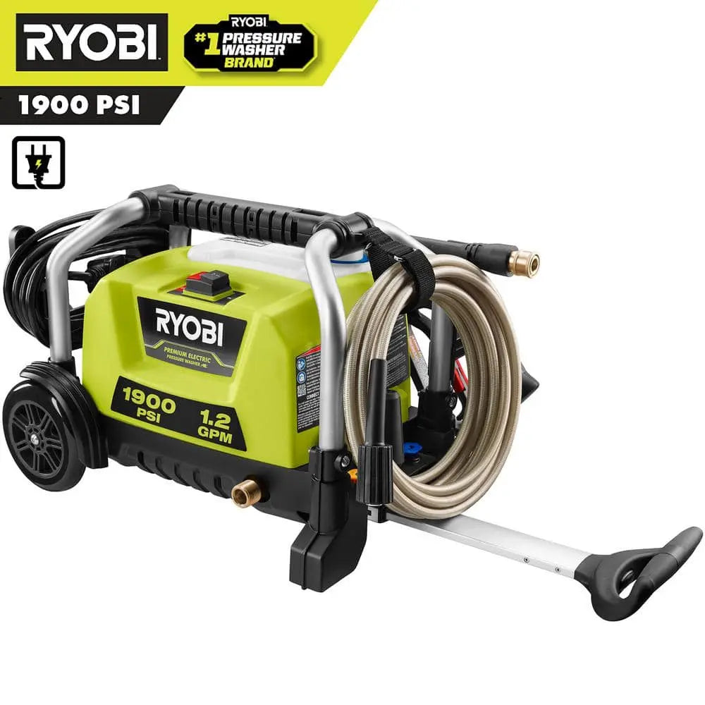 Open Box - Ryobi RY1419MTVNM 1.2GPM 1900 psi Cold Water Wheeled Electric Pressure Washer RyobiBullseye Deals