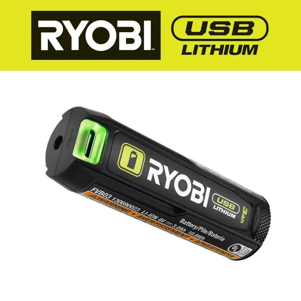 Open Box -  Ryobi USB Lithium 3.0 Ah Lithium-Ion Rechargeable Battery RYOBIBullseye Deals