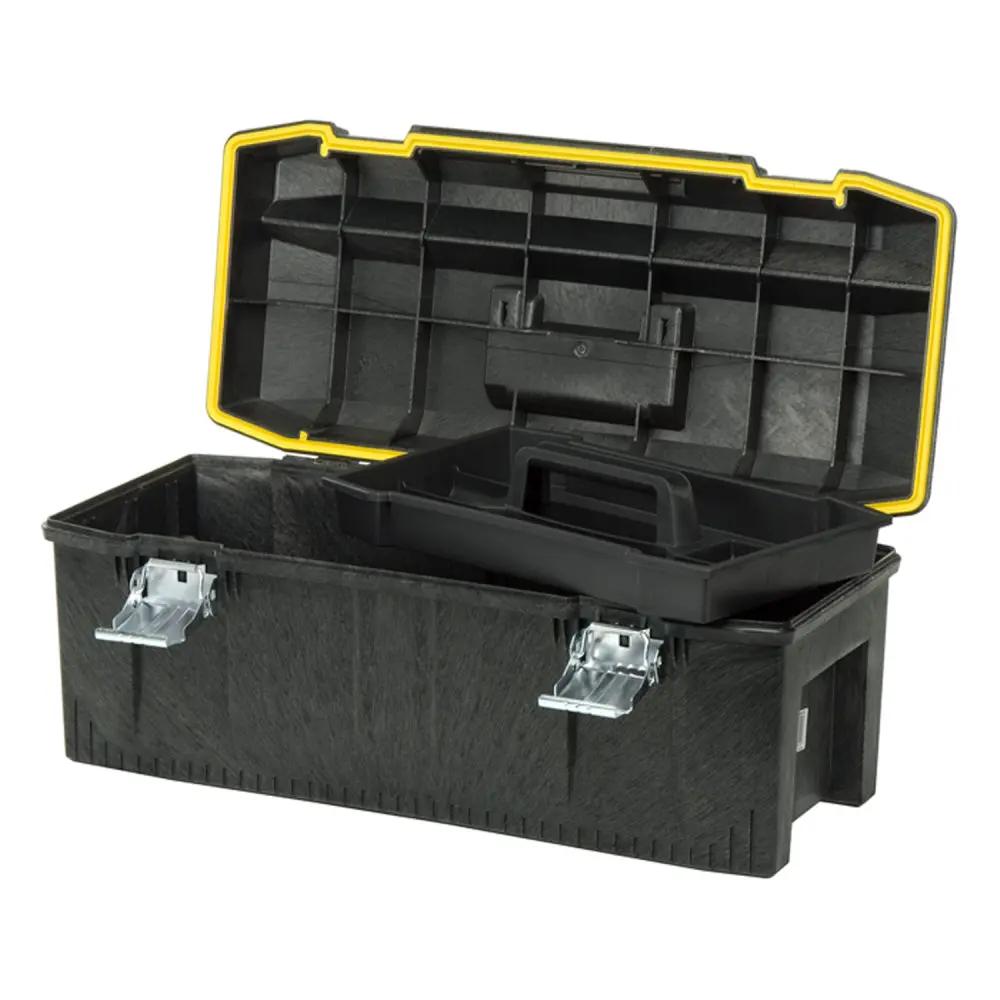 Open Box -  STANLEY FATMAX 028001L Structural Foam Tool Box, 28 In. Stanley StorageBullseye Deals