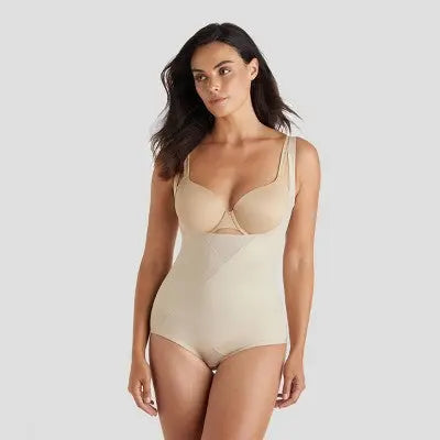 Open Box - SlimShaper by Miracle Brands Women's Tummy Tuck WYOB Bodysuit SlimShaper by Miracle BrandsBullseye Deals