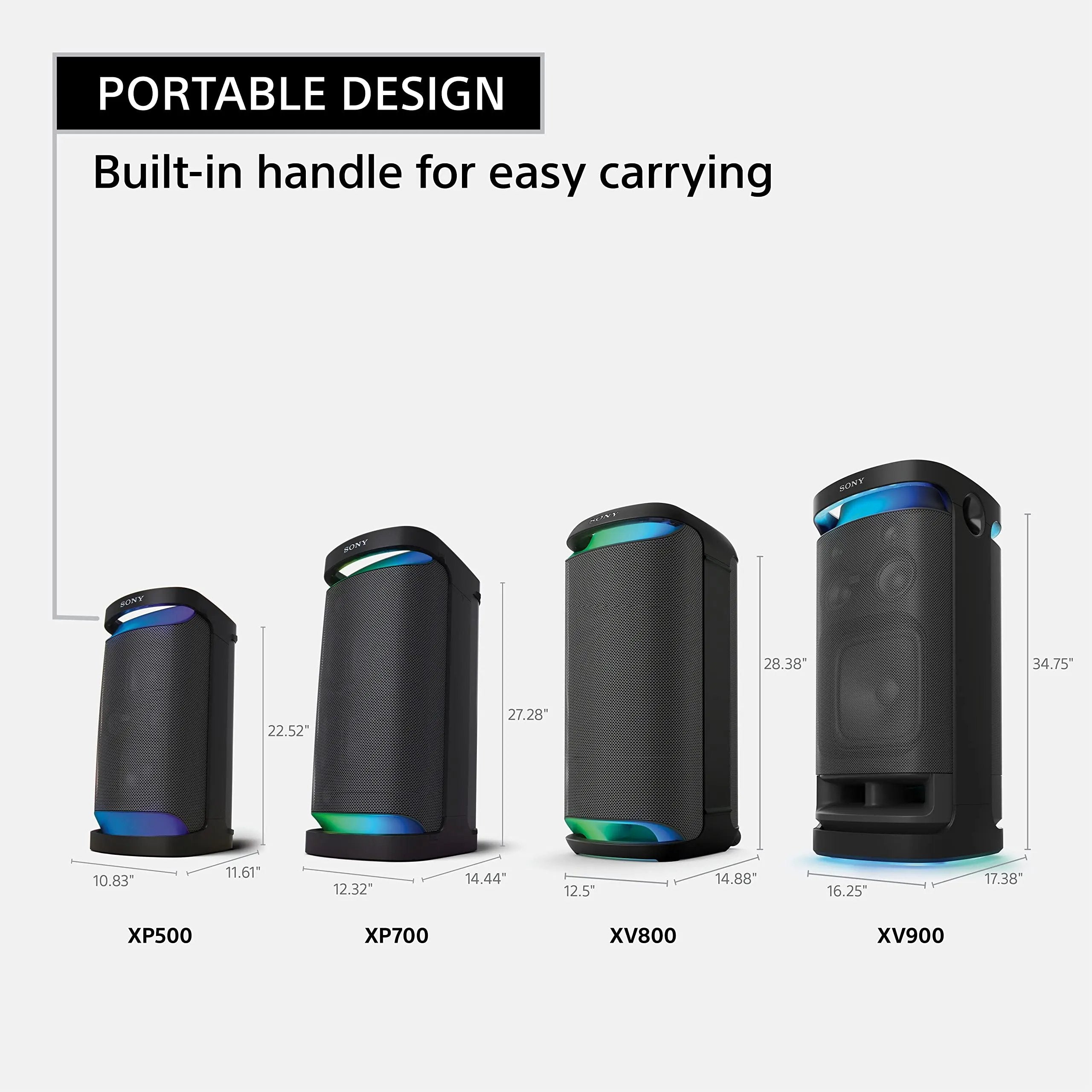 Open Box -  Sony SRS-XP500 X-Series Wireless Portable Bluetooth Karaoke Party-Speaker SonyBullseye Deals