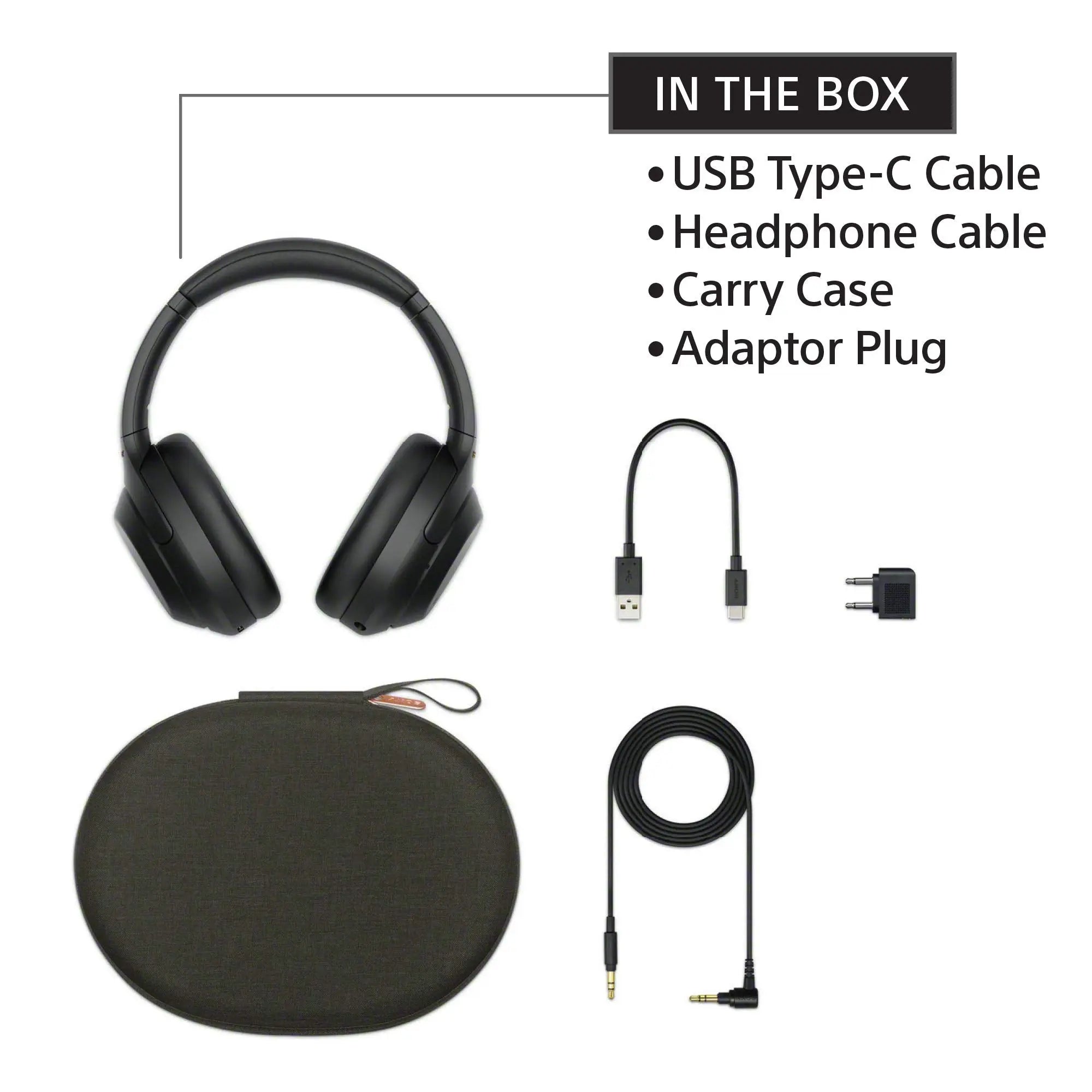Open Box -  Sony WH-1000XM4 Wireless Noise-Cancelling Over-the-Ear Headphones - Black SonyBullseye Deals