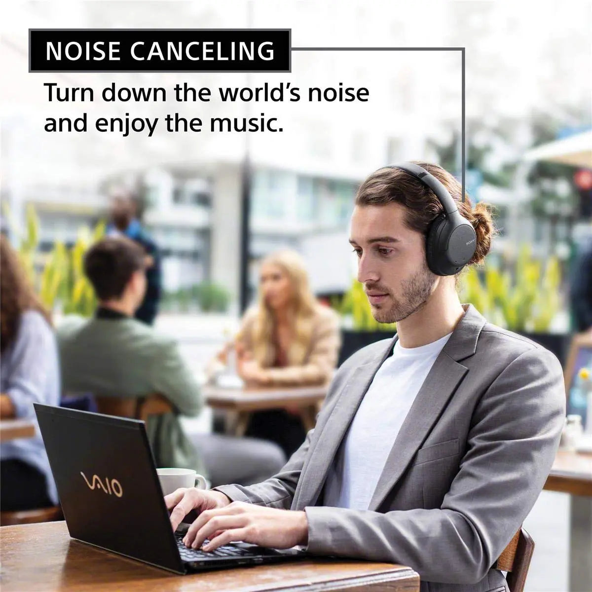 Open Box -  Sony WH-CH710N/B Wireless Bluetooth Noise Cancelling Headphones SonyBullseye Deals