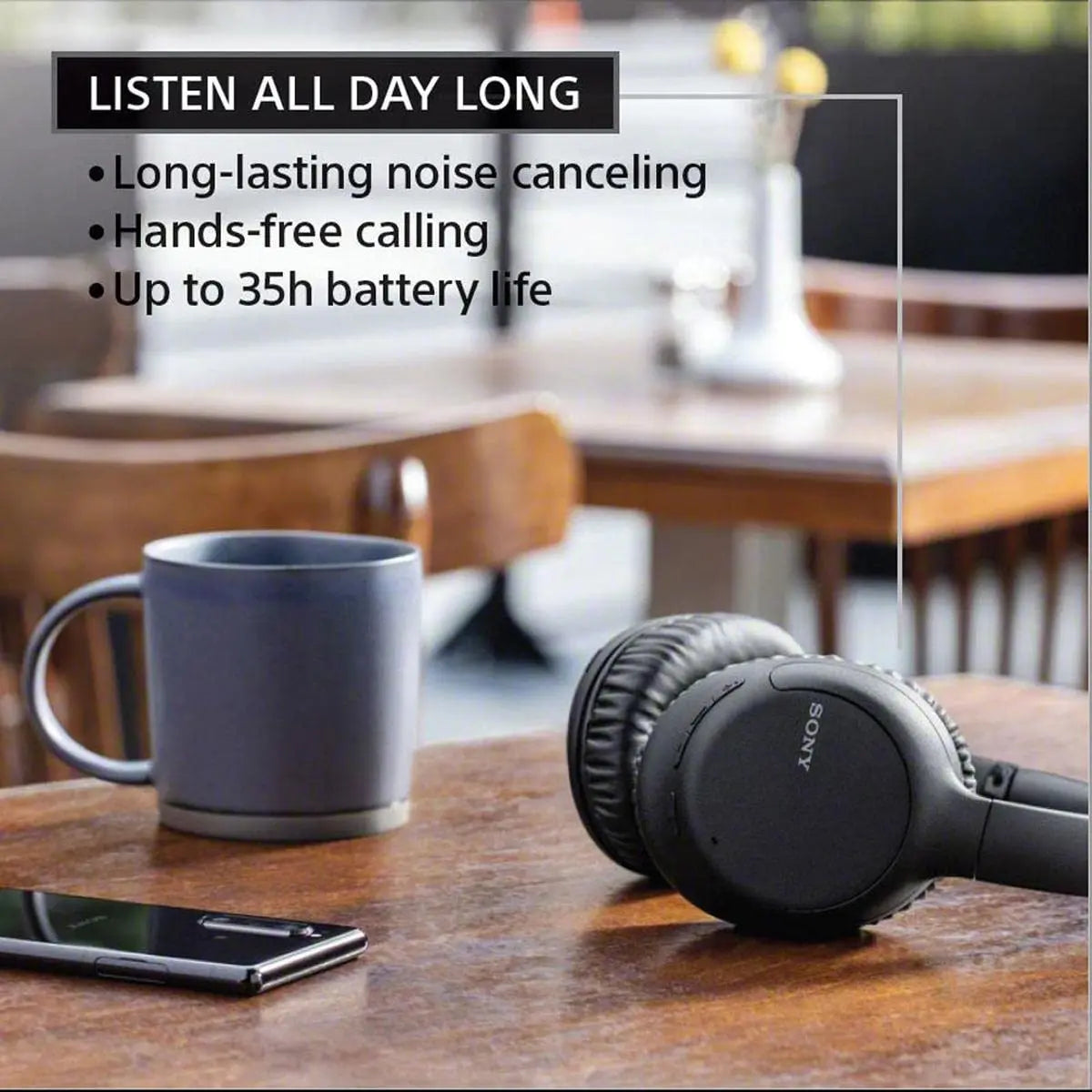 Open Box -  Sony WH-CH710N/B Wireless Bluetooth Noise Cancelling Headphones SonyBullseye Deals