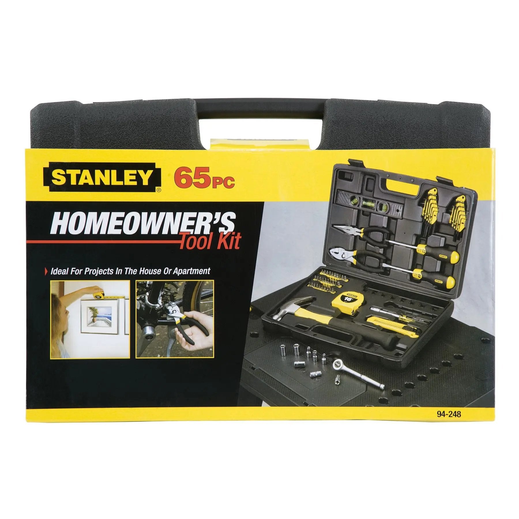 Open Box -  Stanley 94-248 65-Piece Homeowner's Tool Kit StanleyBullseye Deals