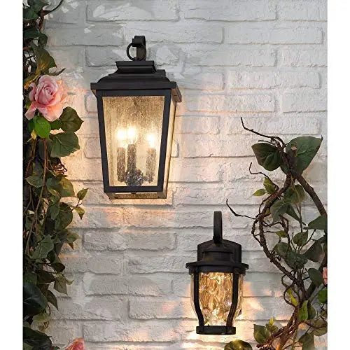 Open Box - The Great Outdoors 72172-189 3 Light Outdoor Wall Sconce The Great OutdoorsBullseye Deals