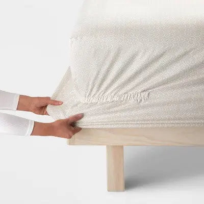 Open Box - Threshold 400 Thread Count Cotton Sateen 4PC Sheet Set Wrinkle-Resistant ThresholdBullseye Deals