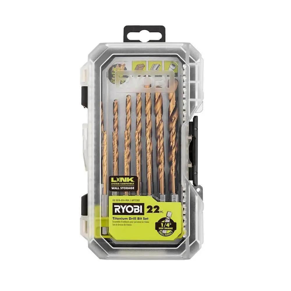 Open Box -  Titanium Drill Bit Set (22-Piece) RYOBIBullseye Deals