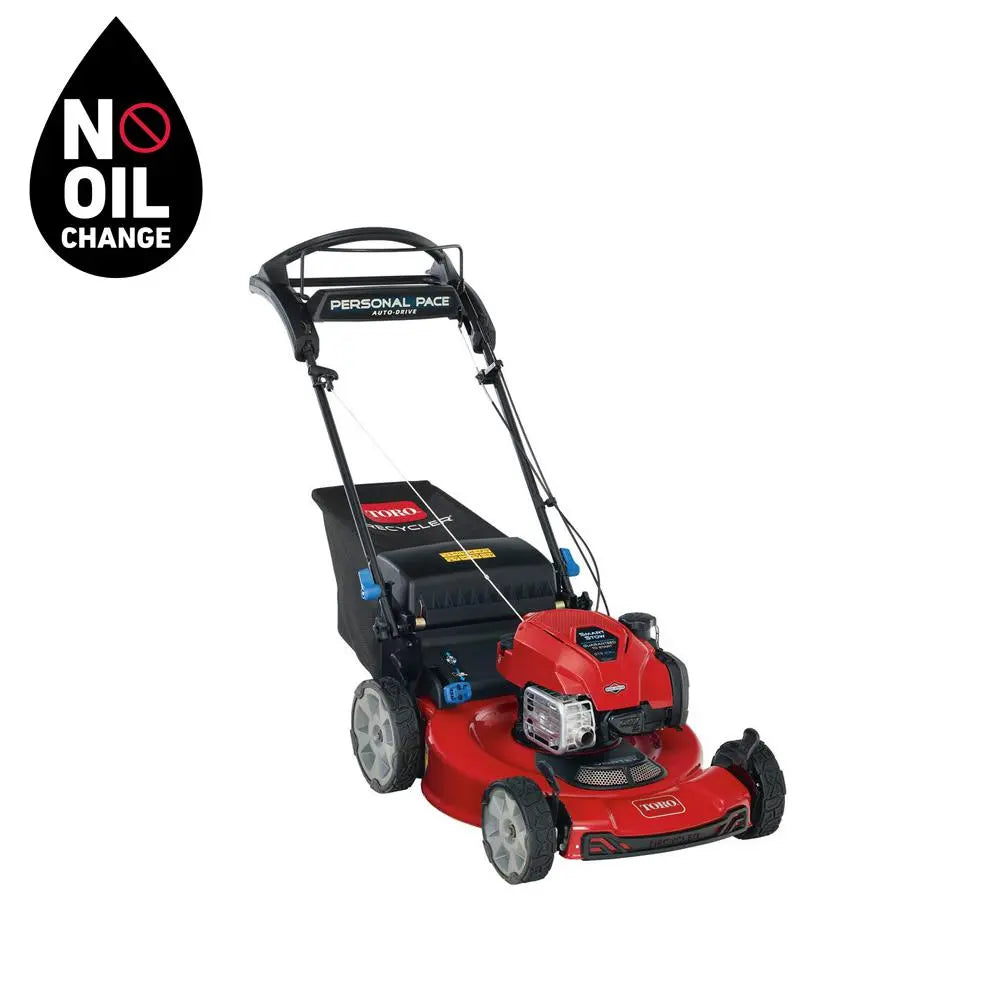 Open Box -  Toro Recycler 22 in. Briggs & Stratton SmartStow Personal Pace High-Wheel Drive Gas Walk Behind Self Propelled Lawn Mower ToroBullseye Deals