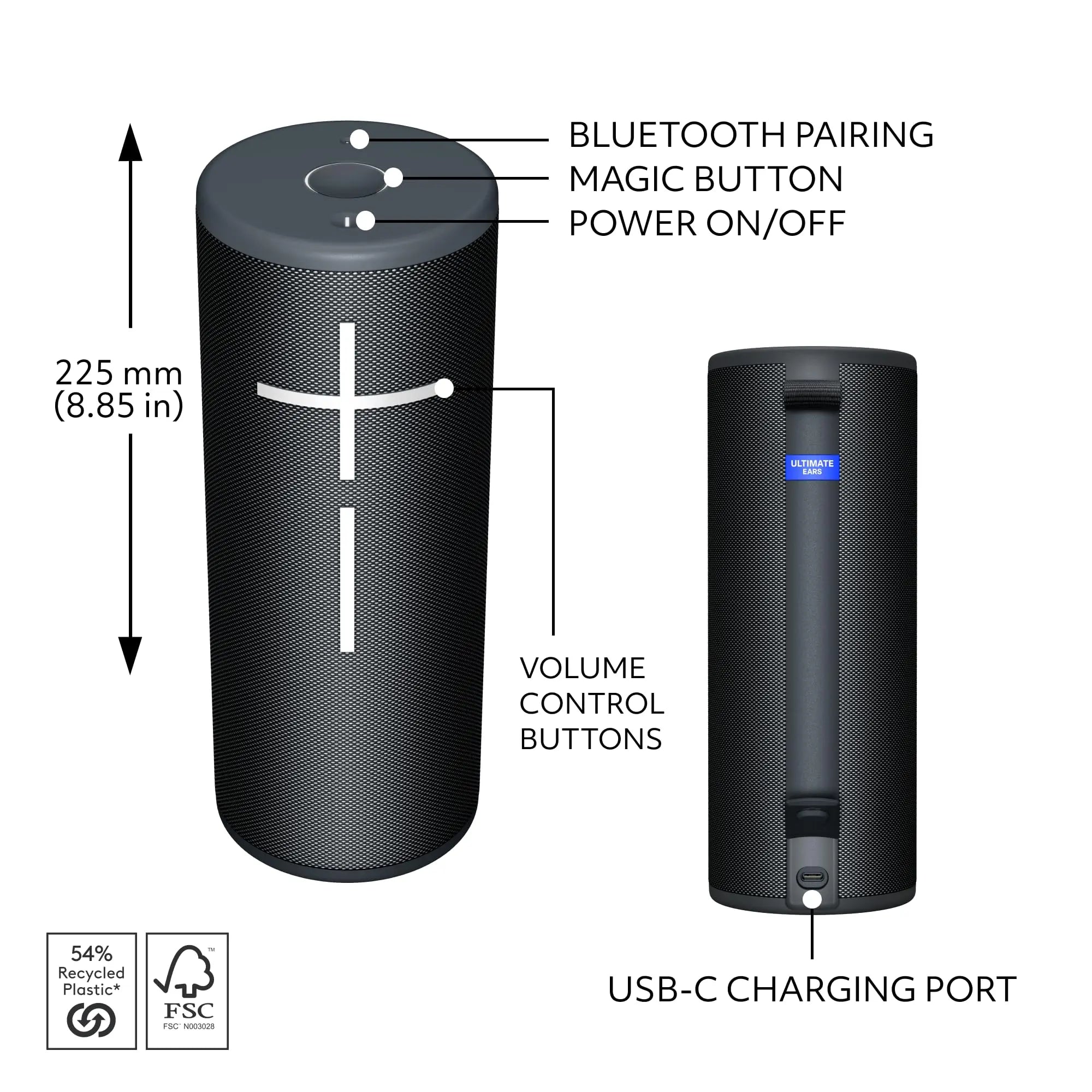Open Box -  Ultimate Ears MEGABOOM 4 Portable Wireless Bluetooth Speaker - 984-001964 Ultimate EarsBullseye Deals