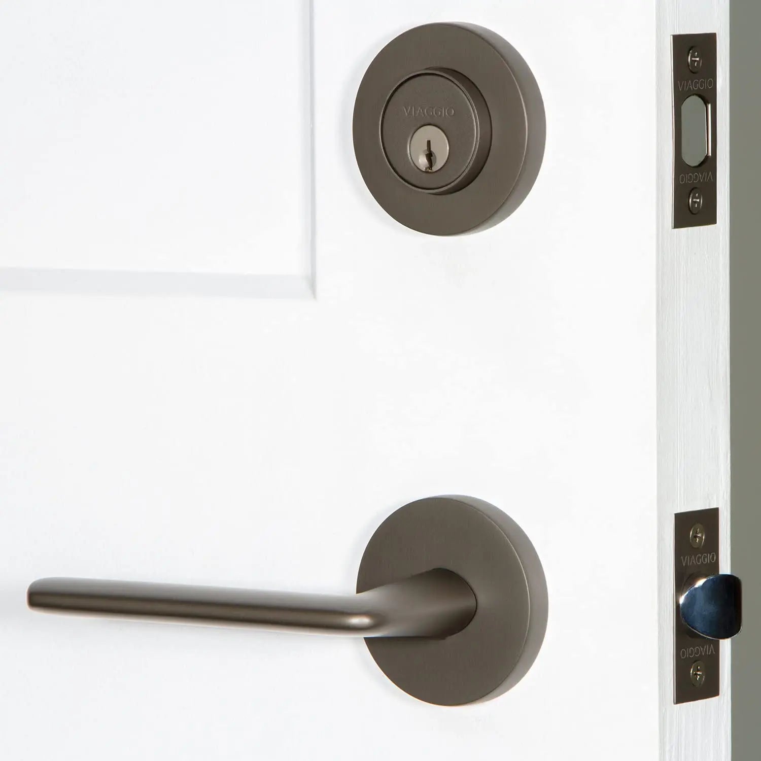 Open Box - Viaggio 630069 - Door Lever Combo Packs Door Hardware ViaggioBullseye Deals