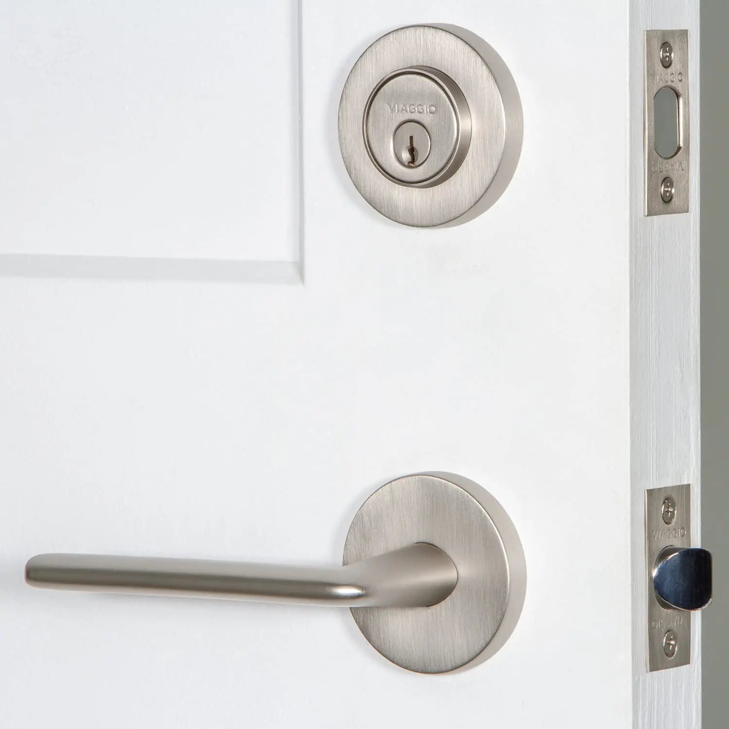 Open Box - Viaggio 630069 - Door Lever Combo Packs Door Hardware ViaggioBullseye Deals