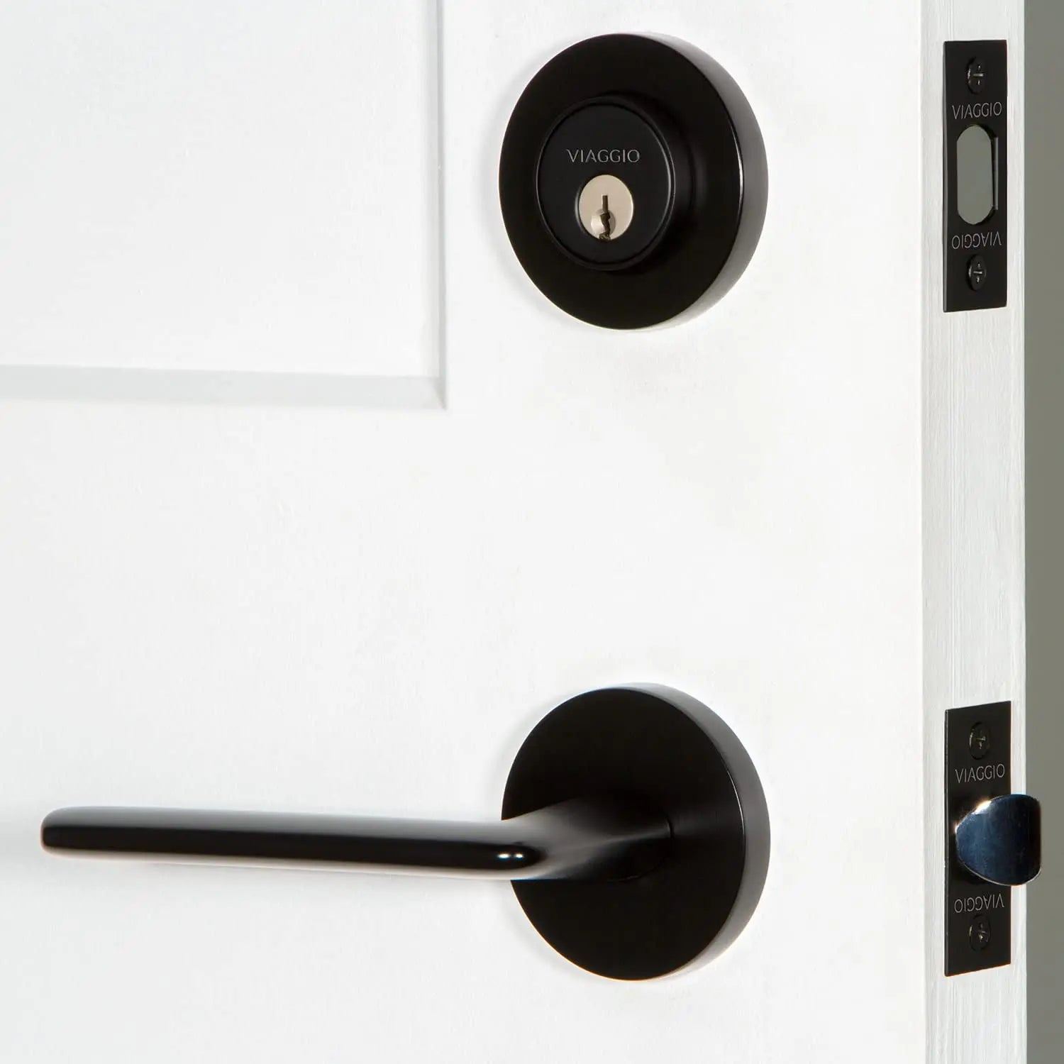 Open Box - Viaggio 630069 - Door Lever Combo Packs Door Hardware ViaggioBullseye Deals