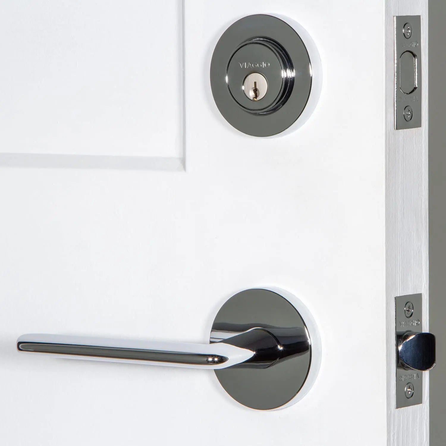 Open Box - Viaggio 630069 - Door Lever Combo Packs Door Hardware ViaggioBullseye Deals