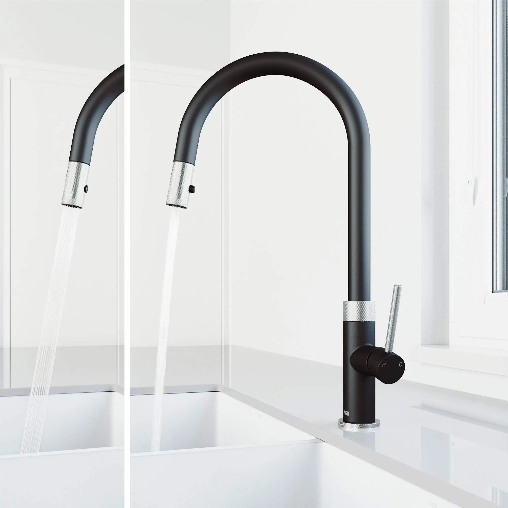 Open Box - Vigo VG02033STMB - Kitchen Faucet VigoBullseye Deals