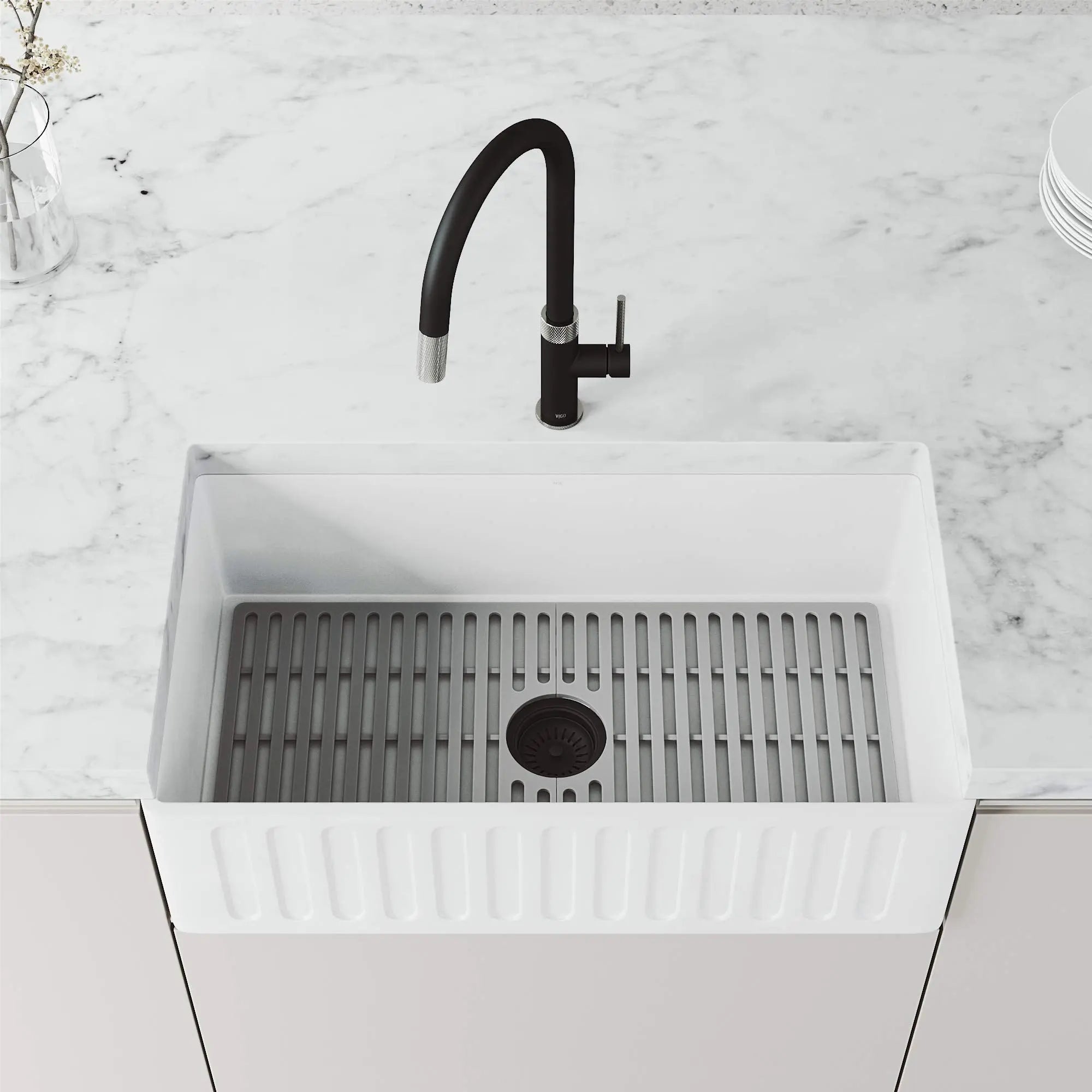 Open Box - Vigo VG02033STMB - Kitchen Faucet VigoBullseye Deals
