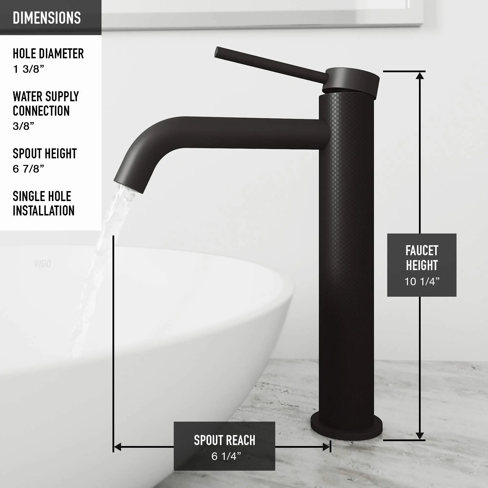 Open Box - Vigo VG03028MB - Bathroom Sink Faucets Faucet VigoBullseye Deals