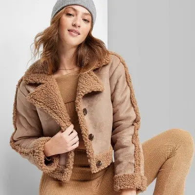 Open Box - Women's Faux Shearling Jacket - Wild Fable Wild Fable
