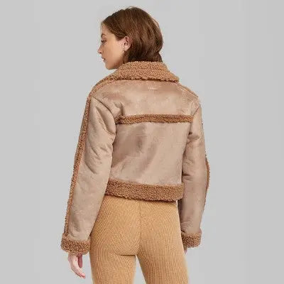 Open Box - Women's Faux Shearling Jacket - Wild Fable Wild Fable