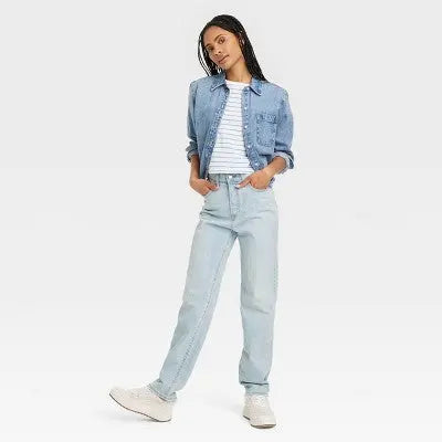 Open Box - Women's High-Rise 90's Straight Cargo Jeans - Universal Thread Universal Thread
