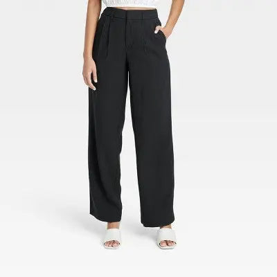 Open Box - Women's High-Rise Straight Trousers - A New Day A New Day