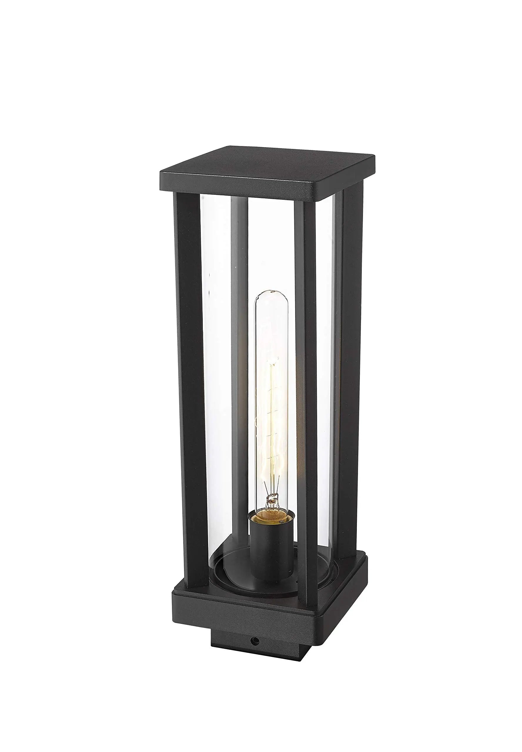 Open Box - Z-Lite 586PHMS-BK - Post Lights Outdoor Lighting Z-LiteBullseye Deals
