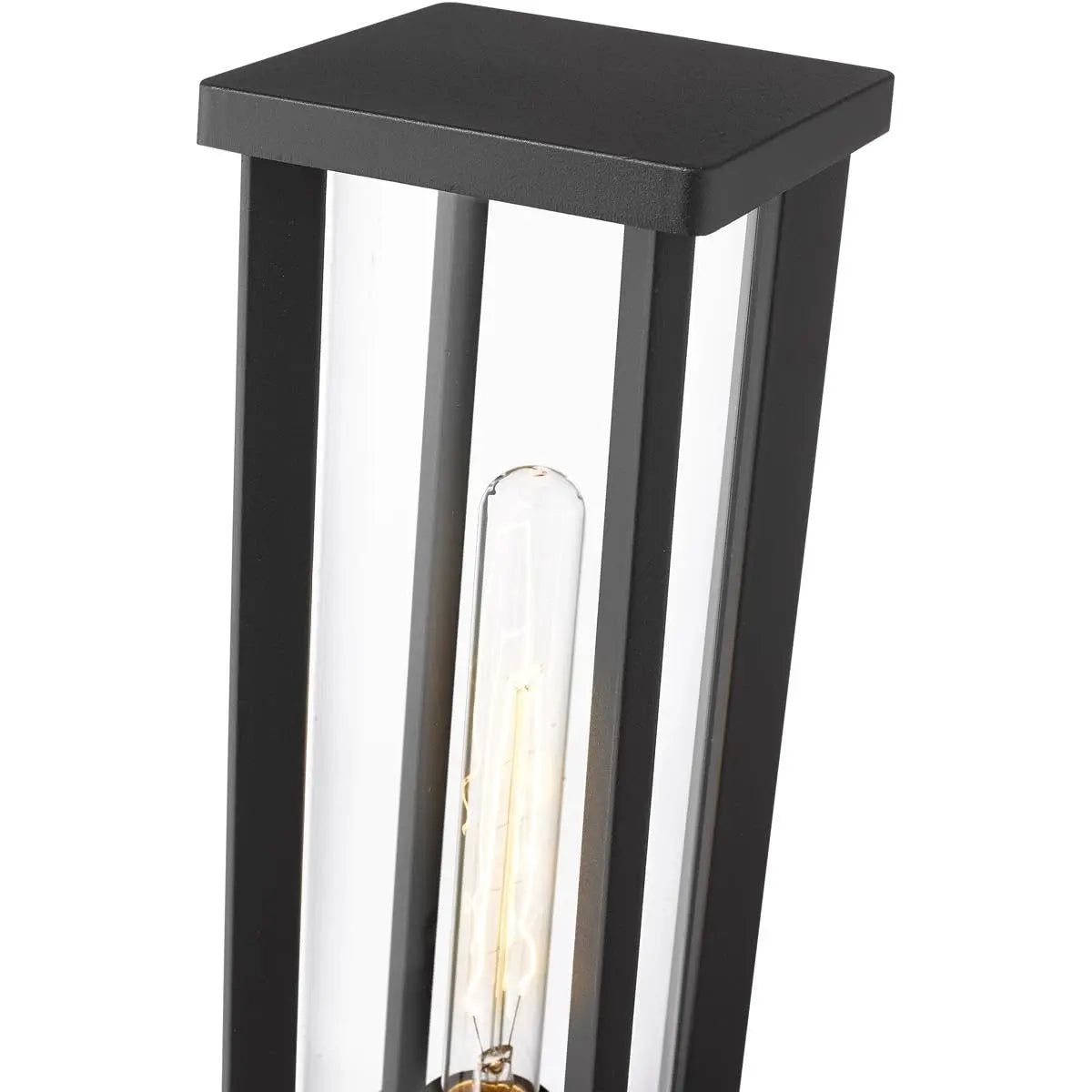 Open Box - Z-Lite 586PHMS-SQPM-BK - Post Lights Outdoor Lighting Z-LiteBullseye Deals