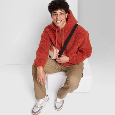 Original Use Men's Full Length Zipper Hooded Sweatshirts Heavyweight Original UseBullseye Deals